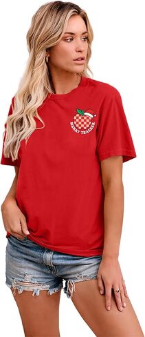 VVNTY Teacher Shirts Women: in My Teacher Era Shirt Preschool Teacher Life T Shirt Teachers Gift Tops in Saudi Arabia
