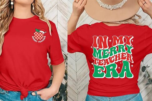 VVNTY Teacher Shirts Women: in My Teacher Era Shirt Preschool Teacher Life T Shirt Teachers Gift Tops in Saudi Arabia