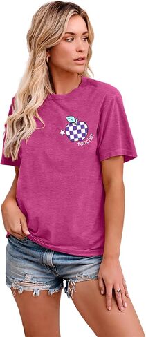 VVNTY Teacher Shirts Women: in My Teacher Era Shirt Preschool Teacher Life T Shirt Teachers Gift Tops in Saudi Arabia