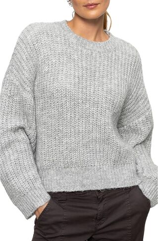 Sanctuary Women's Fuzzy Volume Sleeve Sweater in Kuwait