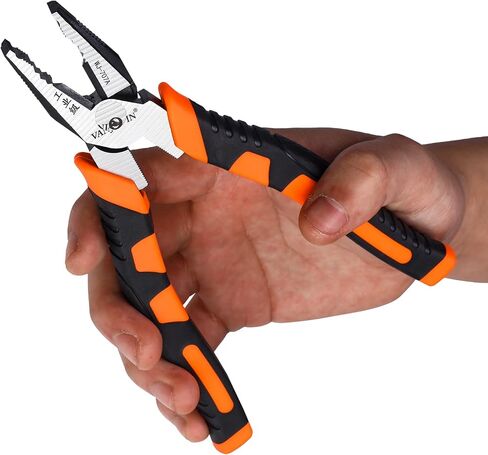 Linesman Pliers, 7 inch/8 inch/9 inch High Leverage Linesman Pliers Heavy Duty Side Cutting Pliers with Anti-slip Handle for Wire Cutting Crimping, Professional Hand Tool for Home Industrial in Saudi Arabia