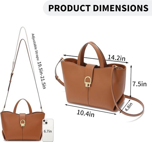 Tote Bag for Women,Top Handle Bag for Women,Fashion Leather Purses for Women, Crossbody Purse for Ladies. in Kuwait