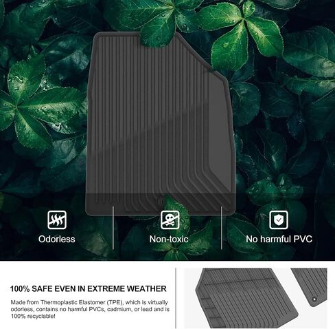KIWI MASTER Floor Mats for 2020-2025 Kia Telluride Accessories Replace OEM S9F13-AC000 All Weather Mat Liners Front & Rear & 3rd 3 Row Seat TPE Slush Liner Black in Saudi Arabia