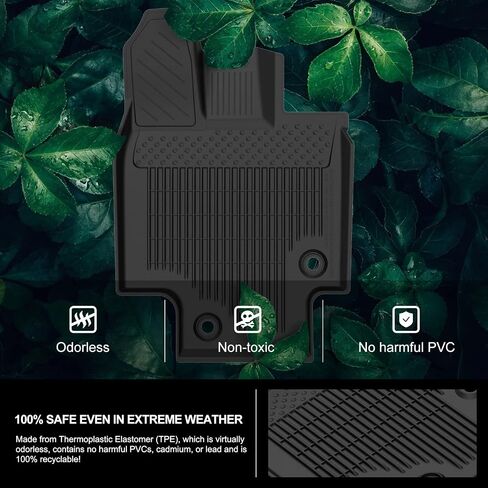 KIWI MASTER Floor Mats for 2020-2025 Kia Telluride Accessories Replace OEM S9F13-AC000 All Weather Mat Liners Front & Rear & 3rd 3 Row Seat TPE Slush Liner Black in Saudi Arabia