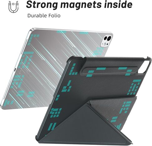 حافظة BOBOLEE لجهاز iPad Pro الجيل الخامس مقاس 11 بوصة M4 2024، غطاء محمول خفيف الوزن وواقي جديد متعدد الطيات، مظهر بسيط ولكنه حاد، غلاف مغناطيسي قوي، حماية كاملة، استيقاظ/نوم تلقائي، وردي in Saudi Arabia