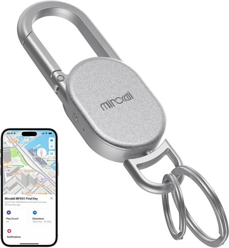 سلسلة مفاتيح Miroddi مع متتبع المفاتيح، سلسلة مفاتيح للرجال تعمل مع Apple Find My، حلقة مفاتيح مع جهاز تحديد المواقع للمفاتيح، جهاز تتبع سلسلة مفاتيح السيارة للرجال، متتبع موقع سلسلة المفاتيح، نظام تحديد المواقع للمفاتيح، أسود in Saudi Arabia