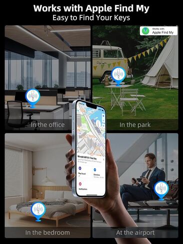سلسلة مفاتيح Miroddi مع متتبع المفاتيح، سلسلة مفاتيح للرجال تعمل مع Apple Find My، حلقة مفاتيح مع جهاز تحديد المواقع للمفاتيح، جهاز تتبع سلسلة مفاتيح السيارة للرجال، متتبع موقع سلسلة المفاتيح، نظام تحديد المواقع للمفاتيح، أسود in Saudi Arabia