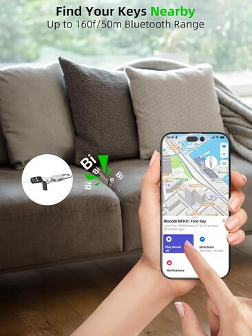 سلسلة مفاتيح Miroddi مع متتبع المفاتيح، سلسلة مفاتيح للرجال تعمل مع Apple Find My، حلقة مفاتيح مع جهاز تحديد المواقع للمفاتيح، جهاز تتبع سلسلة مفاتيح السيارة للرجال، متتبع موقع سلسلة المفاتيح، نظام تحديد المواقع للمفاتيح، أسود in Saudi Arabia