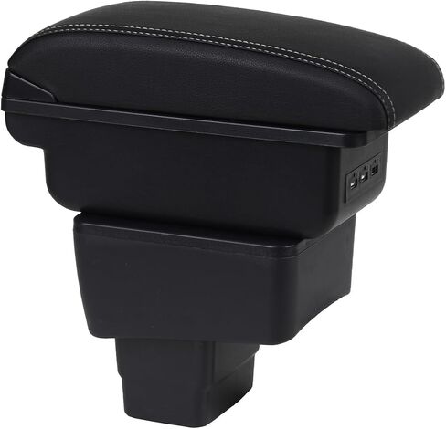 Car Armrest Box for Toyota Yaris iA Sedan/Scion iA 2016-2018 Center Console Storage Arm Rest Organizer Automotive Armrests (Black Line) in Saudi Arabia