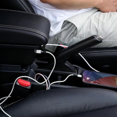 Car Armrest Box for Toyota Yaris iA Sedan/Scion iA 2016-2018 Center Console Storage Arm Rest Organizer Automotive Armrests (Black Line) in Saudi Arabia