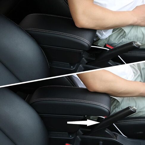 Car Armrest Box for Toyota Yaris iA Sedan/Scion iA 2016-2018 Center Console Storage Arm Rest Organizer Automotive Armrests (Black Line) in Saudi Arabia