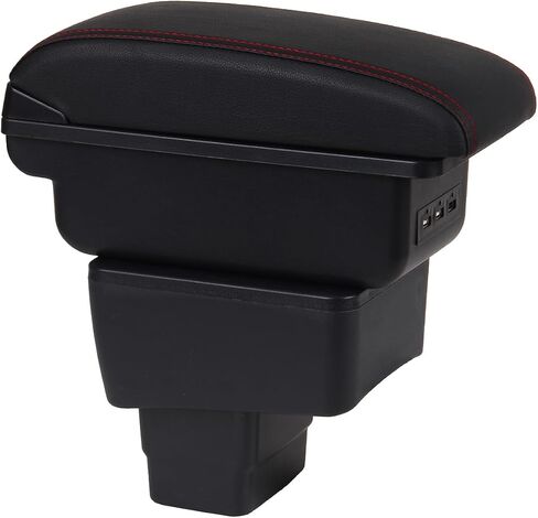 Car Armrest Box for Toyota Yaris iA Sedan/Scion iA 2016-2018 Center Console Storage Arm Rest Organizer Automotive Armrests (Black Line) in Saudi Arabia