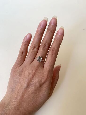 Red Garnet Engagement Ring Emerald Cut 6x8mm January Birthstone Rings Gold Plated Moss Agate Promise Anniversary Jewelry in Saudi Arabia