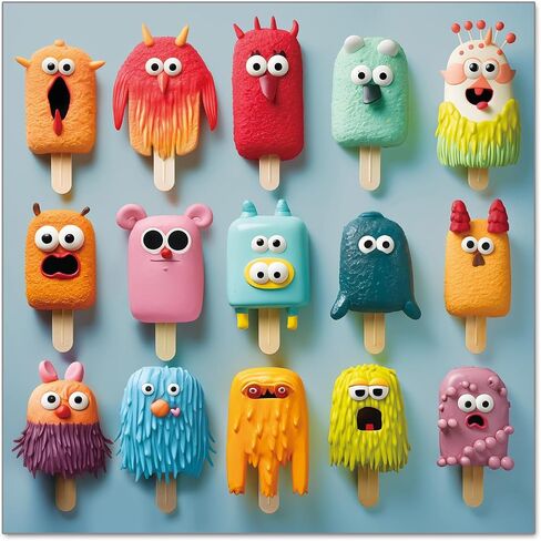 500 Pieces Jigsaw Puzzles for Adults and Teens and Kids Family Happy Gift Colorful Popsicles (Monster Popsicles) in Saudi Arabia