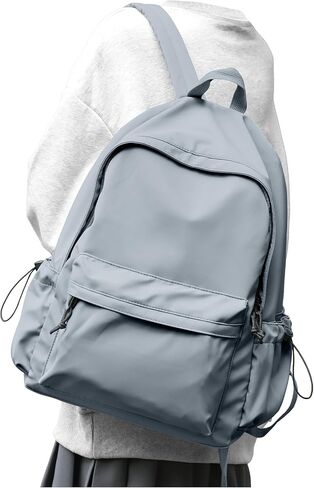 Black School Backpack for Girls Women Waterproof High School Book Bag Cute Backpack for Men Teens Boys, Lightweight Simple Middle School Back Pack Daypack in Saudi Arabia