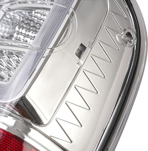 KUAFU LH & RH Tail Light Compatible with 2001-2011 Ford Ranger LED C Light Bar Rear Brake Tail Lamp Assembly Plastic (Clear Lens+Chrome Housing) in Saudi Arabia