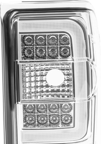 KUAFU LH & RH Tail Light Compatible with 2001-2011 Ford Ranger LED C Light Bar Rear Brake Tail Lamp Assembly Plastic (Clear Lens+Chrome Housing) in Saudi Arabia