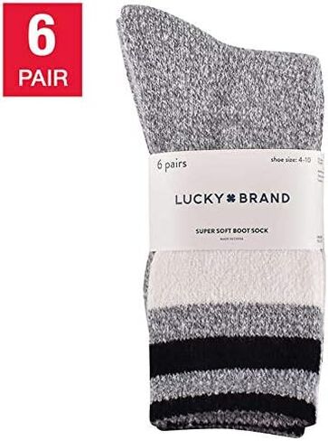 جوارب نسائية من Lucky Brand، 6 أزواج in Saudi Arabia