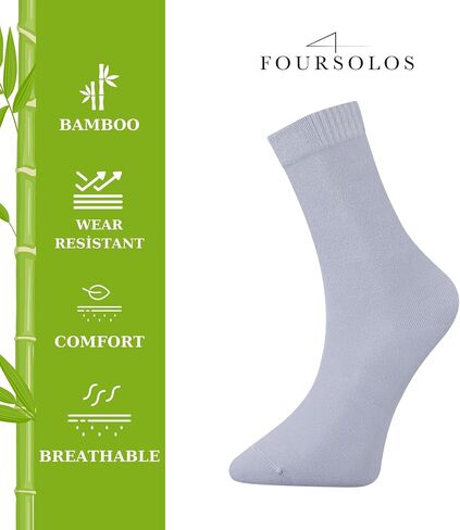 Women’s Bamboo Viscose Ankle Socks, 5-Pack, Soft, Breathable, Non-Binding, Ideal for Everyday Wear in Saudi Arabia