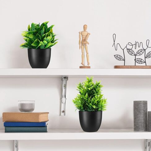 24 وعاء من Tigeen نباتات وهمية صغيرة من الأوكالبتوس بوعاء نباتات صناعية خضراء وأوكالبتوس وإكليل الجبل جلاديولوس ماغنوليا ونباتات الصبار الصناعية لديكور المنزل والغرفة الداخلية (نمط جديد) in Kuwait