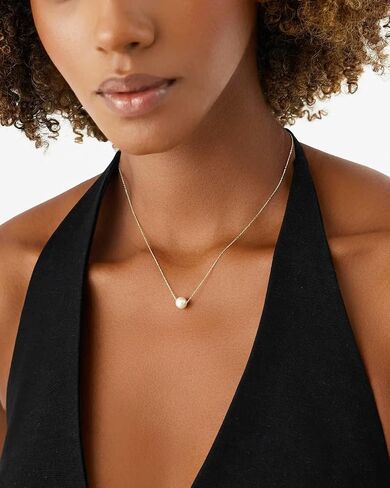 Pearl Necklaces for Women Trendy 14k Gold Plated Necklace for Women Non Tarnish Dainty Pearl Choker Necklaces for Women Cute Pearls Pendant Necklace for Wedding Bridesmaid Beach Jewelry in Saudi Arabia