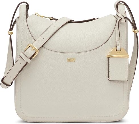 DKNY Barbara Messenger Bag, Black/Gold in Saudi Arabia