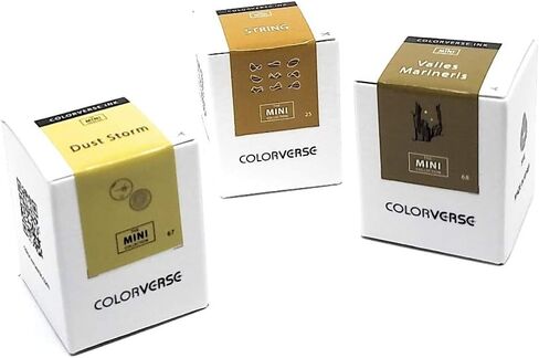 Colorverse Ink - The Mini Collection - 3 Pack - 5ml Fountain Pen Ink Bundle - #15 Gravity Wave, #62 75t Rocket Engine & #72 Life on Mars in Kuwait