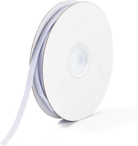 XKDOUS Elastic Band for Sewing, 0.6 Inch 14 Yards 2 Roll Knit Elastic Bands for Sewing Waistband and Pants Waist, High Elasticity(7 Yards White, 7 Yards Black) in Kuwait