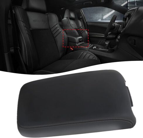Floor Center Console Armrest Lid Cover W/Base Assy Black for Dodge Charger 2011-2021 Chrysler 300 2015-2021 Replace 1VT06DX9AI in Saudi Arabia