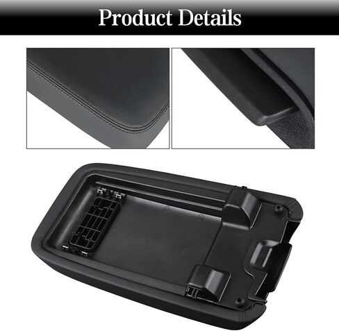 Floor Center Console Armrest Lid Cover W/Base Assy Black for Dodge Charger 2011-2021 Chrysler 300 2015-2021 Replace 1VT06DX9AI in Saudi Arabia