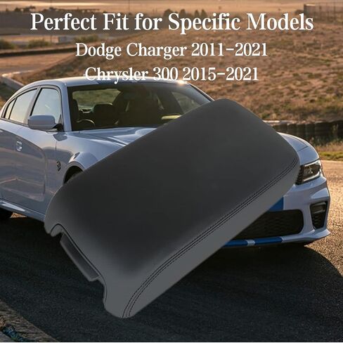 Floor Center Console Armrest Lid Cover W/Base Assy Black for Dodge Charger 2011-2021 Chrysler 300 2015-2021 Replace 1VT06DX9AI in Saudi Arabia