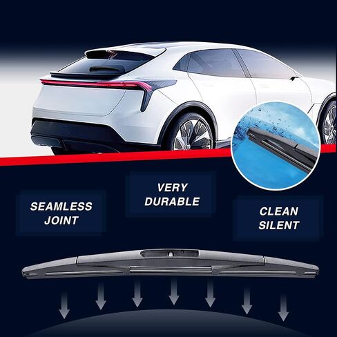 استبدال شفرة ممسحة الزجاج الأمامي الخلفية مقاس 12 بوصة لسيارة Subaru Crosstrek 2022-2016 Impreza 14-12، Honda CR-V 22-17 Element 11-03، Outlander 20-07، Armada 22-05، Murano 21-09 شفرة ممسحة خلفية خلفية (12 -ب/H306) in Kuwait