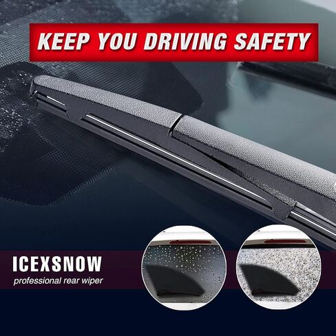 استبدال شفرة ممسحة الزجاج الأمامي الخلفية مقاس 12 بوصة لسيارة Subaru Crosstrek 2022-2016 Impreza 14-12، Honda CR-V 22-17 Element 11-03، Outlander 20-07، Armada 22-05، Murano 21-09 شفرة ممسحة خلفية خلفية (12 -ب/H306) in Kuwait