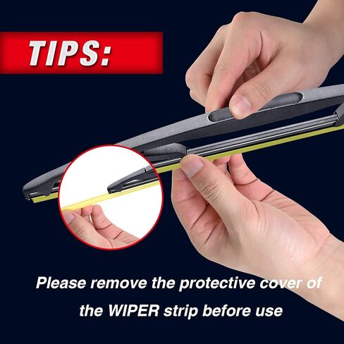 استبدال شفرة ممسحة الزجاج الأمامي الخلفية مقاس 12 بوصة لسيارة Subaru Crosstrek 2022-2016 Impreza 14-12، Honda CR-V 22-17 Element 11-03، Outlander 20-07، Armada 22-05، Murano 21-09 شفرة ممسحة خلفية خلفية (12 -ب/H306) in Kuwait