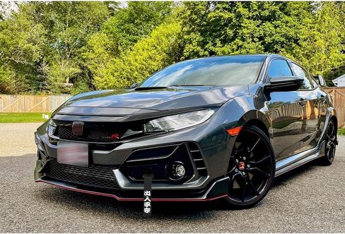 Xotic Tech Tow Strap JDM Sports Black Racing Tow Strap Car Modification Decorative Trailer Belt Personalized with Chinese Slogan Fit for Rear Front Bumper (Safe Trip Wherever You go) in Saudi Arabia