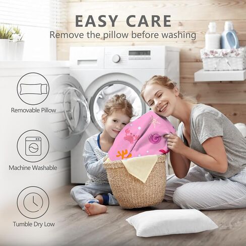 Nap Mat: Soft Portable Sleeping Bag Detachable Pillow Mat Blanket 2" Thickened Extra Large Kids Toddler Mats for Preschool and Daycare in Kuwait