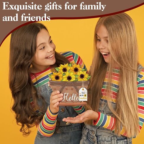 Anglechic 42 قطعة سلة زهور صغيرة قابلة للتبديل، علامة موسمية للعطلات، مجموعة ديكور صينية للعطلات، خشب ريفي قابل للاستبدال، DIY معلق على شكل قطرة مكتب منزلي، زخرفة ترحيبية، هدايا عيد ميلاد شتوية in Kuwait