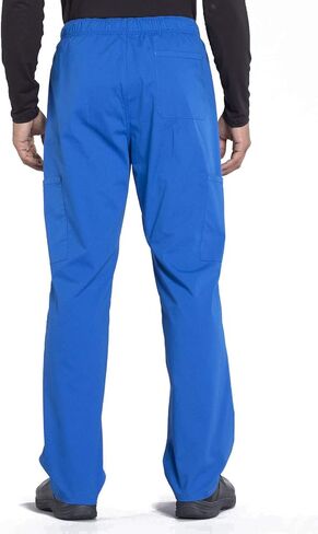 مجموعة ملابس العمل للرجال المحترفين WW695 بلوزة برقبة على شكل حرف V وWW190S مدببة الساق وبنطلون أمامي، رويال- XL توب/XL قصير بانت in Kuwait