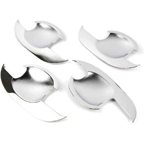 4Pcs Door Handle Cup Bowl Cover Compatible with Ford Escape Kuga 2013 2014 2015 2016 2017 2018 Triple Chrome Plated ABS Exterior Molding Protector Trim
