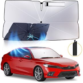 Windshield Sun Shade Umbrella: for Honda Civic 2022-2024 2025 - Front Car Window Shades - Foldable Civic-11th-Generation Sunshades Block UV Keep Cool