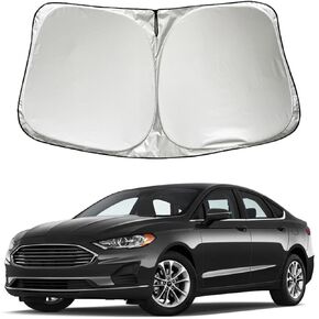 XHRING Car Windshield Sun Shade Sunshade Compatible with Ford Fusion 2021 2013-2020 Accessories, Car Front Window Sun Shield Cover