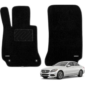 WENNEBIRD Superior Carpet Floor Mats for 2009-2021 Mercedes-Benz C-Class Sedan (Not for Coupe and Cabriloet), Premium All Weather Anti-Slip Waterproof Floor Liners, 0.5 Inch Thickness Rugs - 3pc