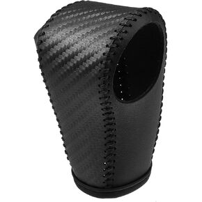 Gear Shift Lever Cover Automotive Interior Gear Shift Knob Trim for Honda HR-V 2016-2022 Black Carbon Fiber Pattern