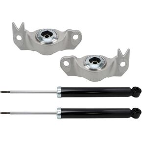 TRQ Rear Suspension Kit Shock Absorber Shock Mount Kit Compatible with 2010-2016 Buick LaCrosse 2011-2016 Regal 2014-2020 Chevrolet Impala 2013-2015 Malibu 2016 Malibu Limited