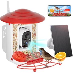 وحدة تغذية الطيور الذكية بتقنية الذكاء الاصطناعي مع كاميرا تعمل بالطاقة الشمسية، وحدة تغذية الطيور Camii المزودة بكاميرا عالية الدقة 2K، تلتقط كل طائر وتأتي وتعرف على أكثر من 10000 نوع من الطيور، ومقاطع فيديو الطيور على متجر السحابة ومراقبة الطيور على اله in Kuwait