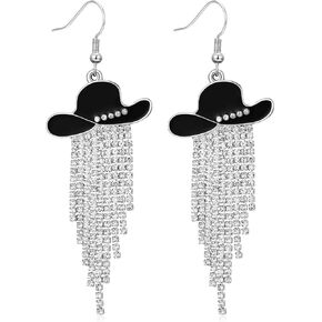 Cowgirl Earrings Dangle Cowboy Boot Earrings Coastal Cowgirl Earrings Rodeo Dangling Drop Gold Western Jewelry Women
