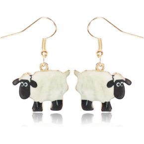 CutieJewelry Sheep Lamb Animal Cute Dangle Jewelry Charm Earrings For Women Teens Ladies