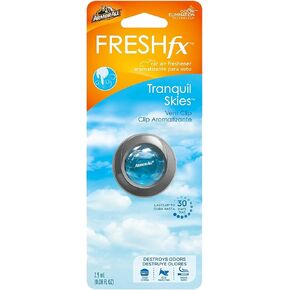 Armor All Car Air Freshener and Purifier - Odor Eliminator for Cars & Truck, Freshfx Tranquil Skies, 0.08 Fl Oz Vent Clip, Pack of 4, 18547-4PK