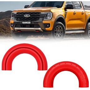 أغطية خطافات السحب مناسبة لملحقات Ford F150 2004-2024 ملحقات Toyota Tundra 2017-2021 (أحمر 2 قطعة)