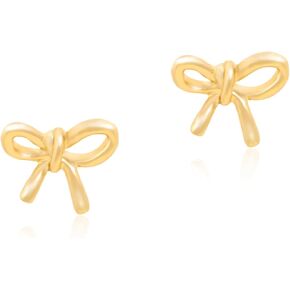 Gold/Silver/Pink Bow Earrings For Women, Cute Bow Stud ​Earrings Crystal Ribbon Earrings S925 Silver Post Trendy Rhinestone Bow Earrings Minimalist Small Bow Jewelry For Prom Birthday Party